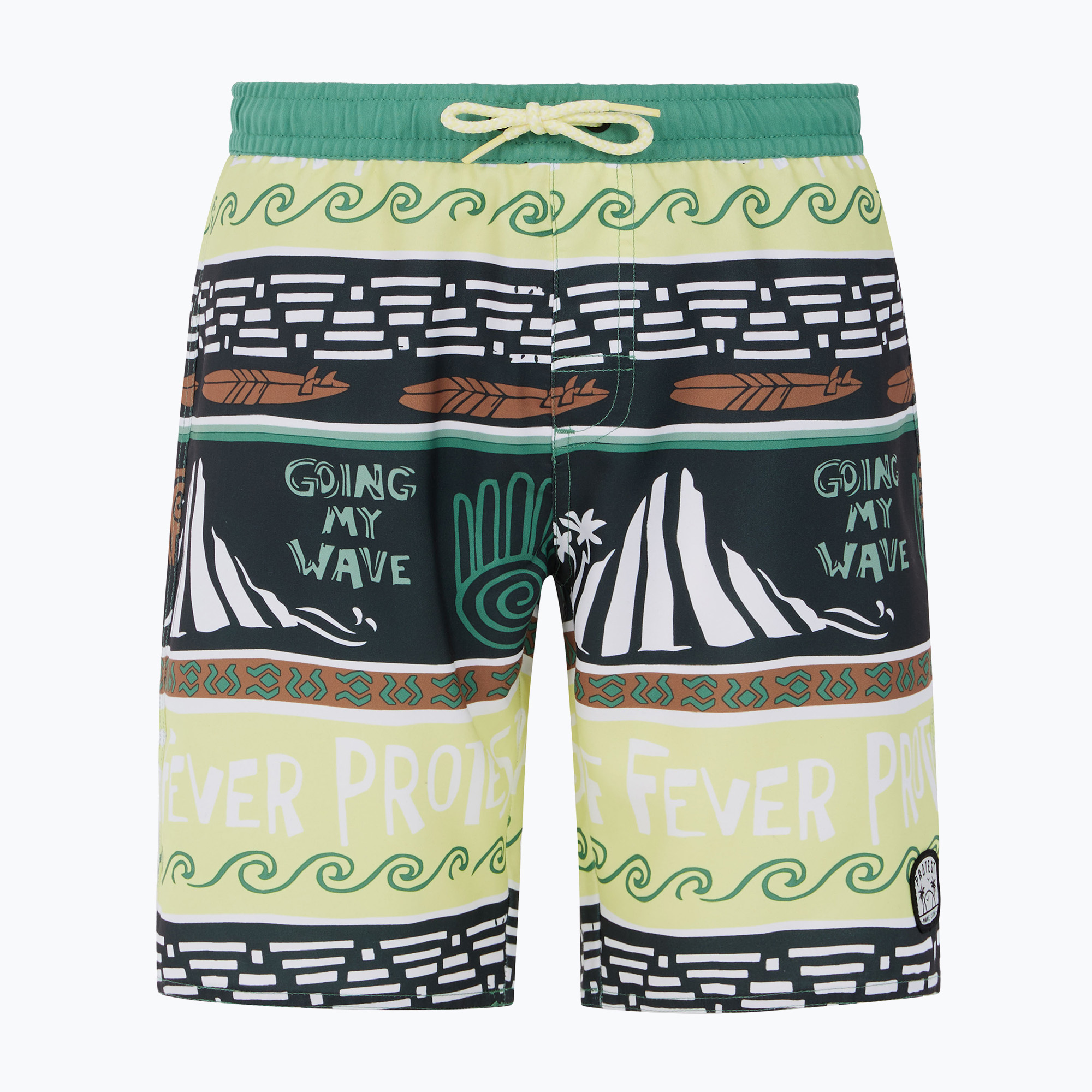 Badeshorts Kinder Protest Prtcinema frosty green