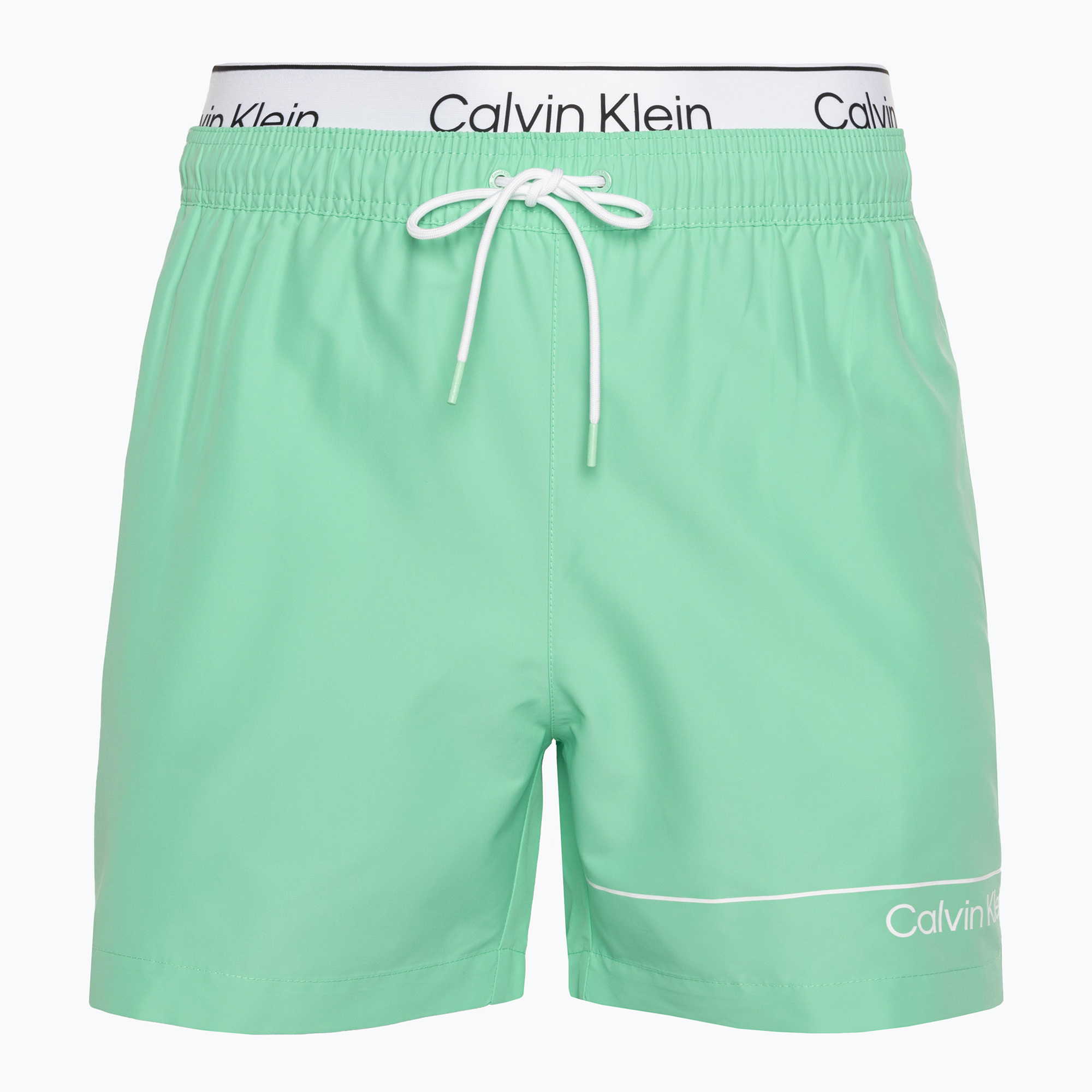 Herren Calvin Klein Medium Double WB cabbage Badeshorts (Medium Double WB KM0KM00957LB9)