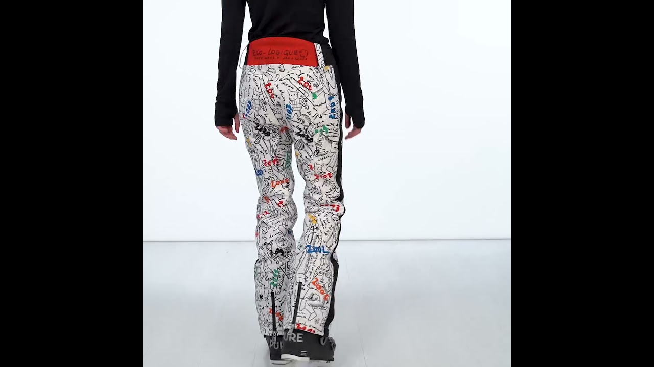 Skihose für Frauen Rossignol Eco-Logic Ski white