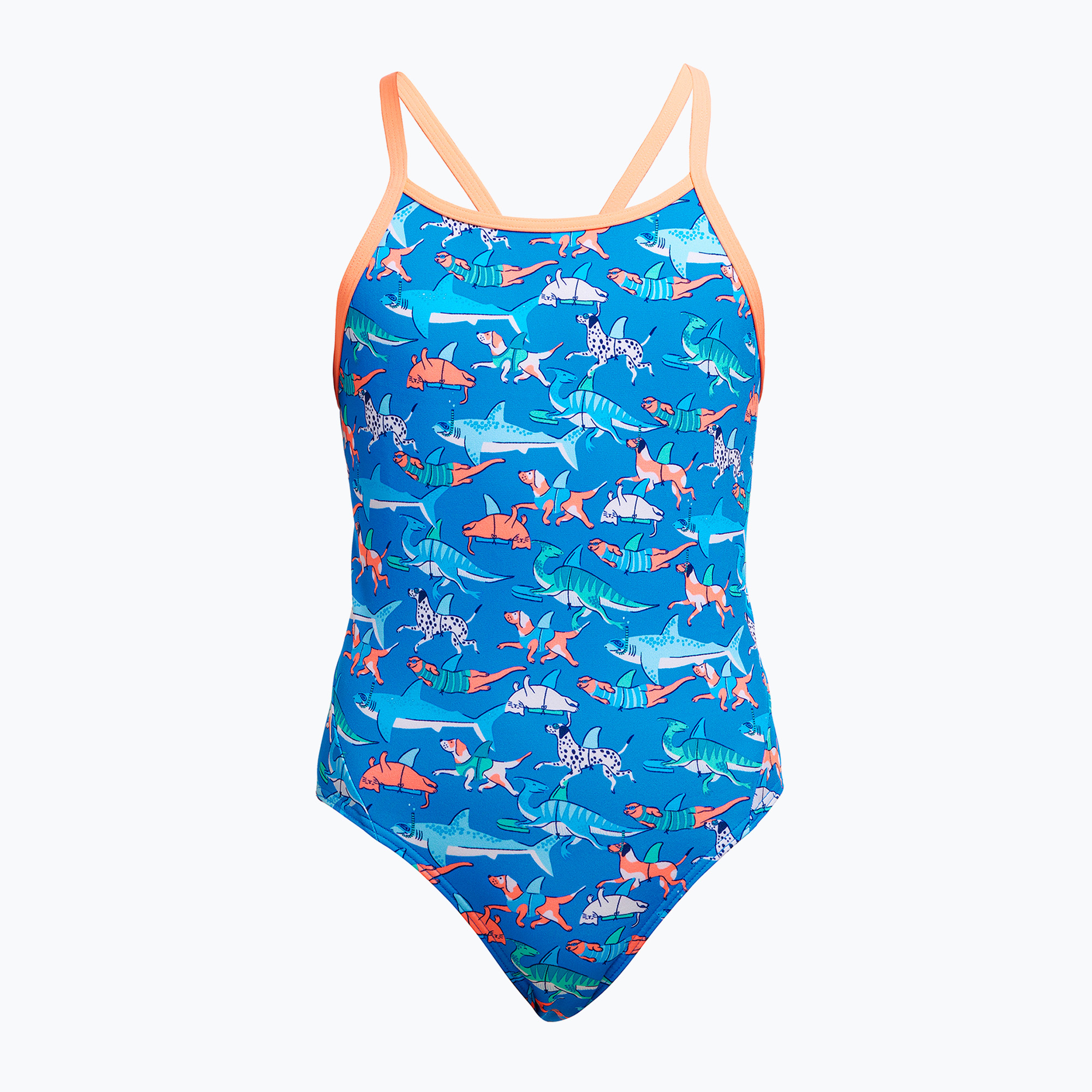 Funkita Diamond Back One Piece Kinder Badeanzug Flosse Schwimmen (Diamond Back One Piece FKS033G7189108)