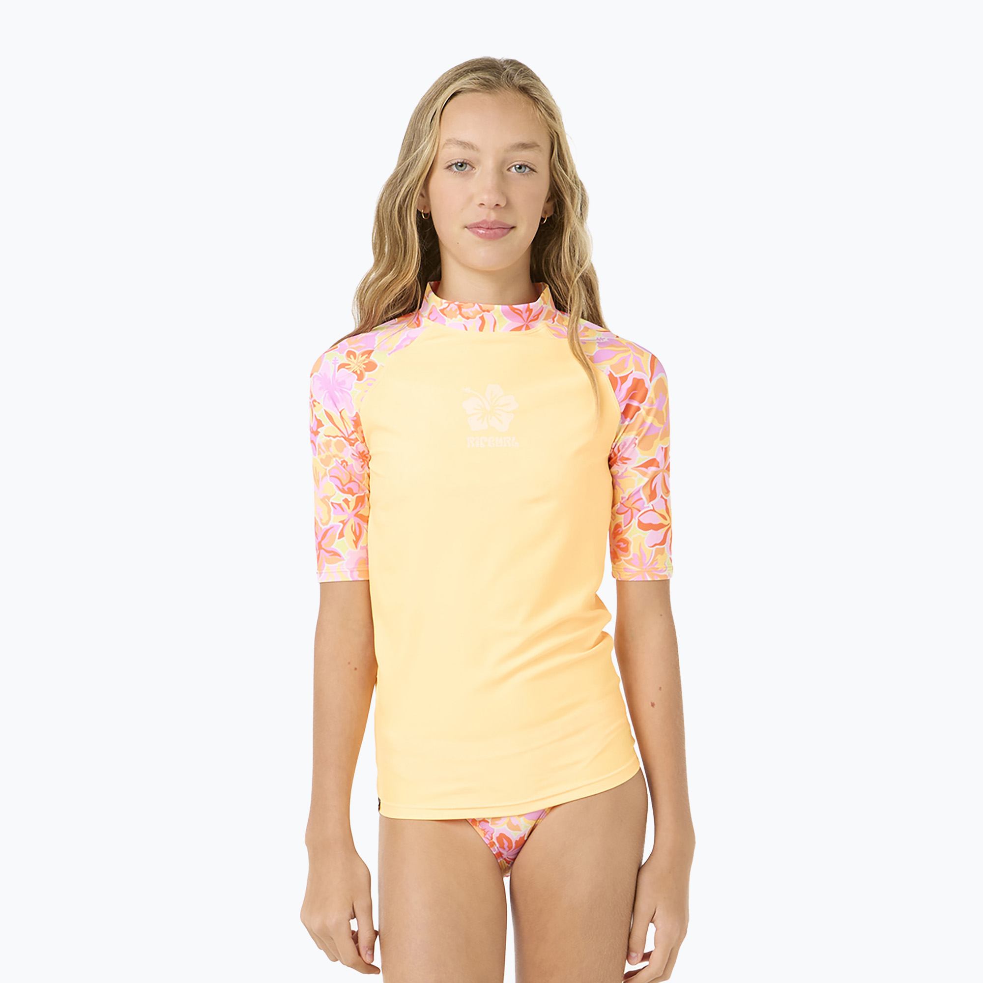 Rip Curl Island Bliss 3 Stück Kinder Badeanzug + T-shirt Set mango (Island Bliss 3 Piece Set 13BGRV)