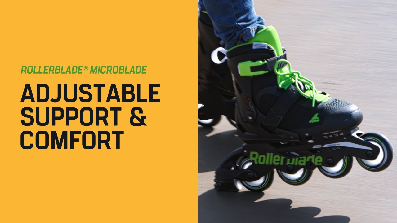 Rollerblade Microblade Kinder Rollschuhe schwarz 7957200741