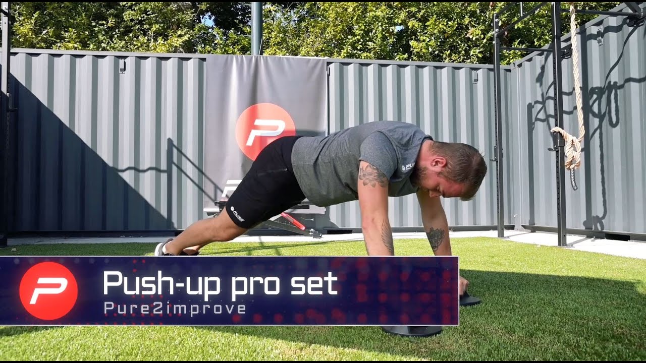 Pure2Improve Push-up Pro Set rot/schwarz Liegestützgriffe P2I202160