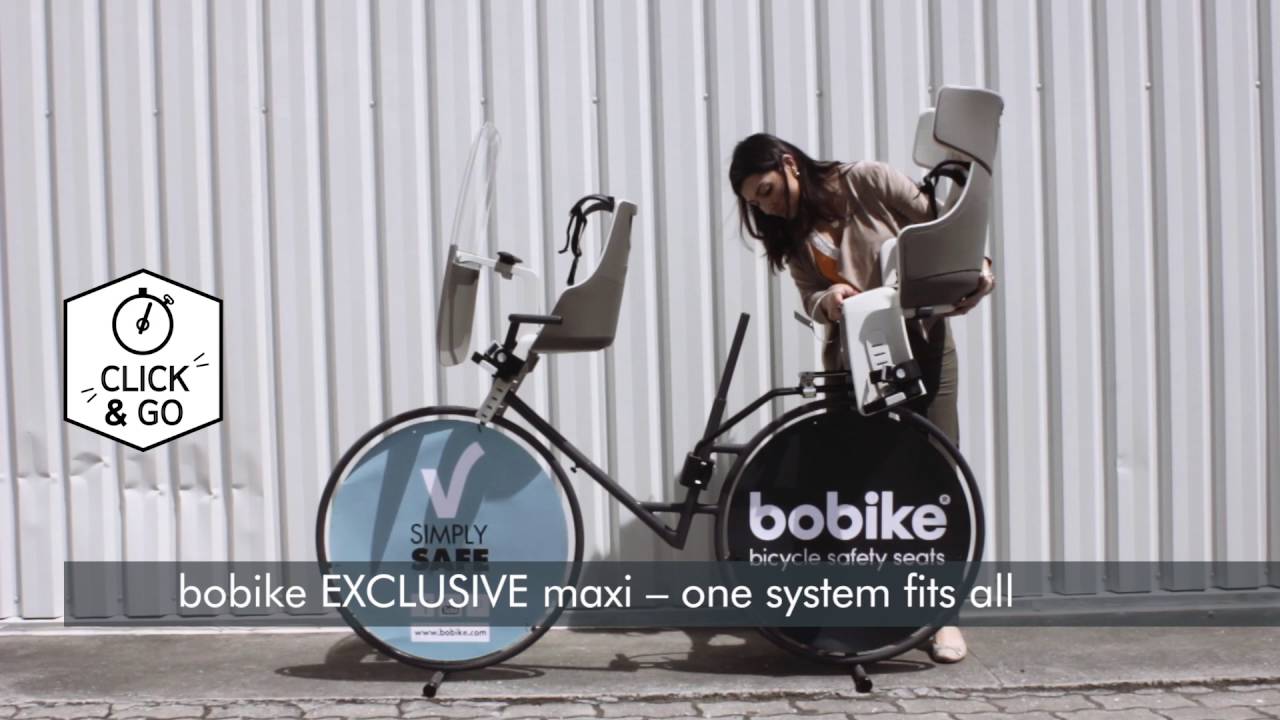 Hinterer Rahmen Fahrradsitz bobike Exclusive Maxi Plus 1P schwarz 8011100018