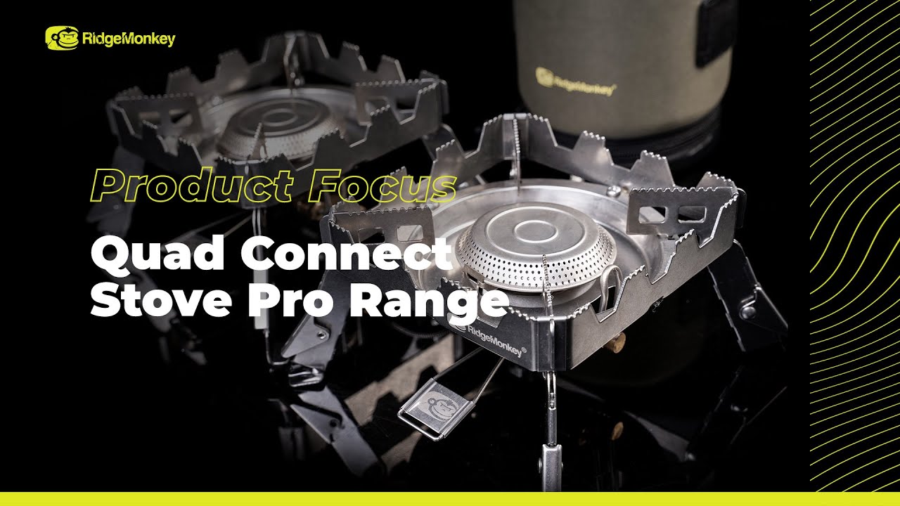 RidgeMonkey Quad Stove Pro Silber RM183 Brenner