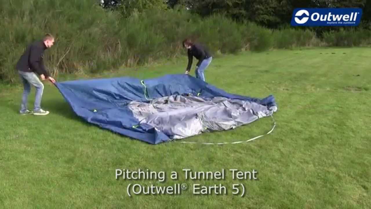Outwell 5-Personen-Campingzelt Earth 5 navy blau 111265