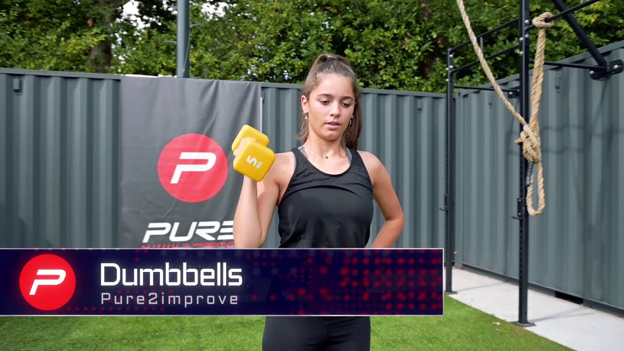 Neopren Kurzhanteln 1 kg Pure2Improve schwarz P2I201390