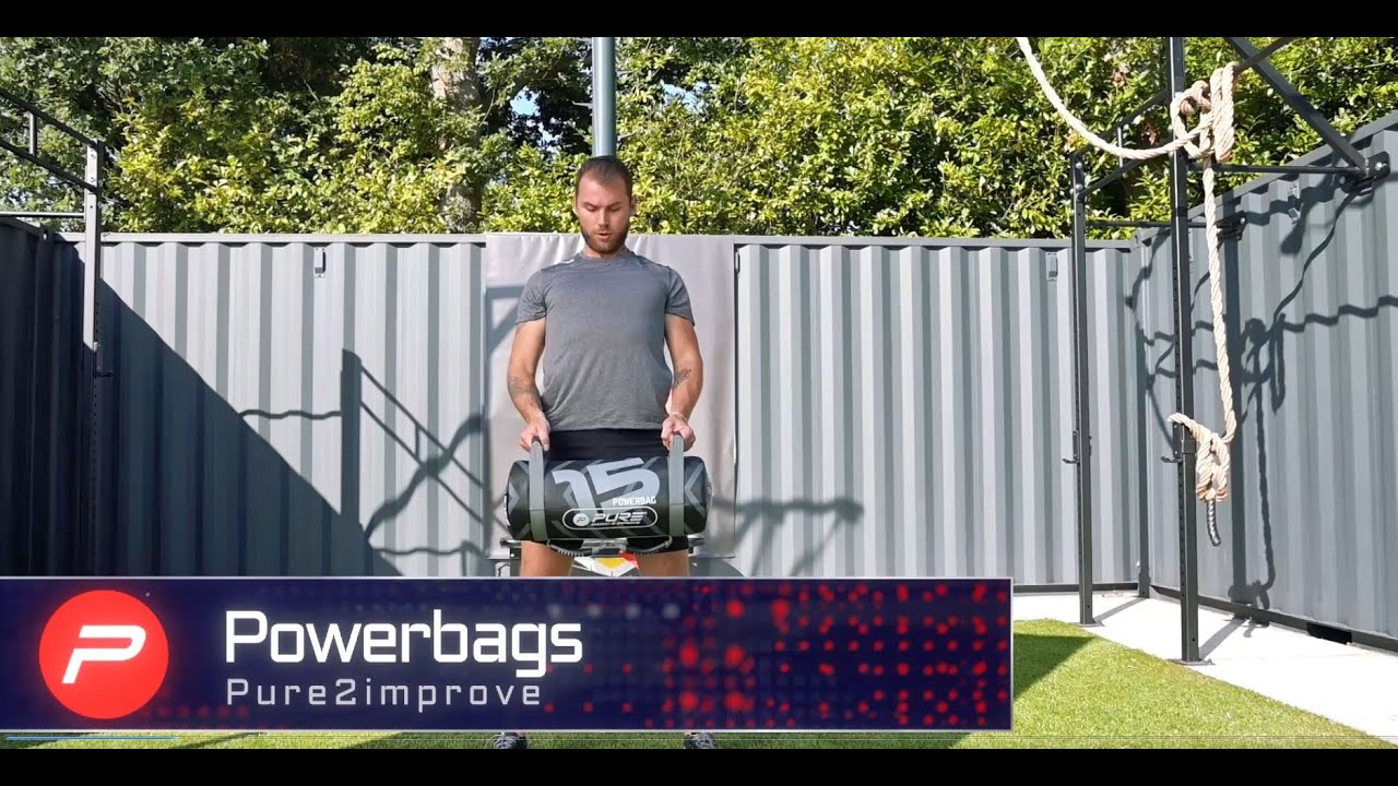 Pure2Improve Power Bag 5kg Trainingsbeutel schwarz und gelb P2I201710