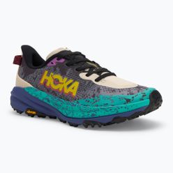 Laufschuhe Herren HOKA Speedgoat 6 oatmeal/mountain iris