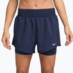 Damen-Shorts Nike One Dri-Fit High-Waisted 3" 2In1 midnight navy