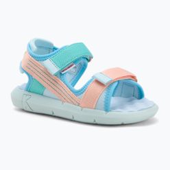Kickers Kickjune blau/korallenrosa/grün Kindersandalen