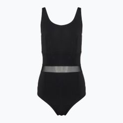 Speedo Shaping Luniaglow schwarzer einteiliger Badeanzug für Damen