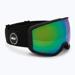 Skibrille IMX Peak matte black/black/green iridium/brown