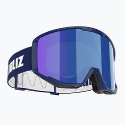 Skibrille Bliz Spark dark blue/brown&blue