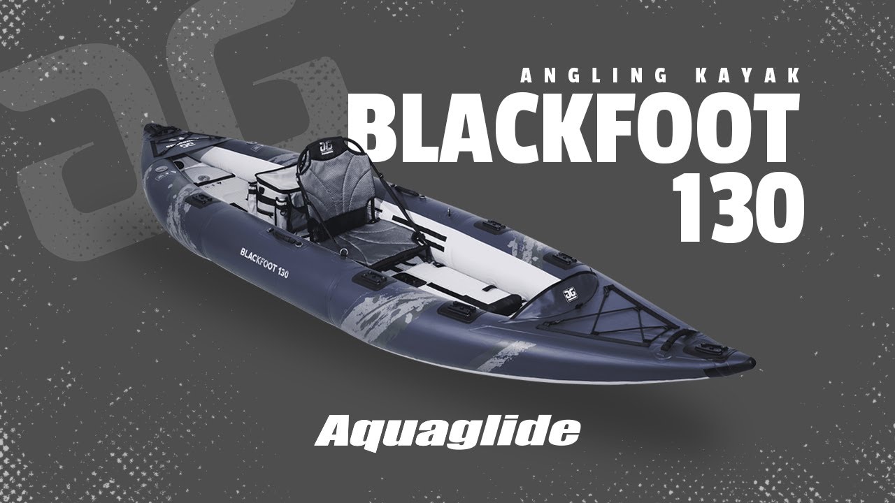 Aquaglide Blackfoot Angler 130 grau 584121103 Aufblasbares 2-Personen-Kajak