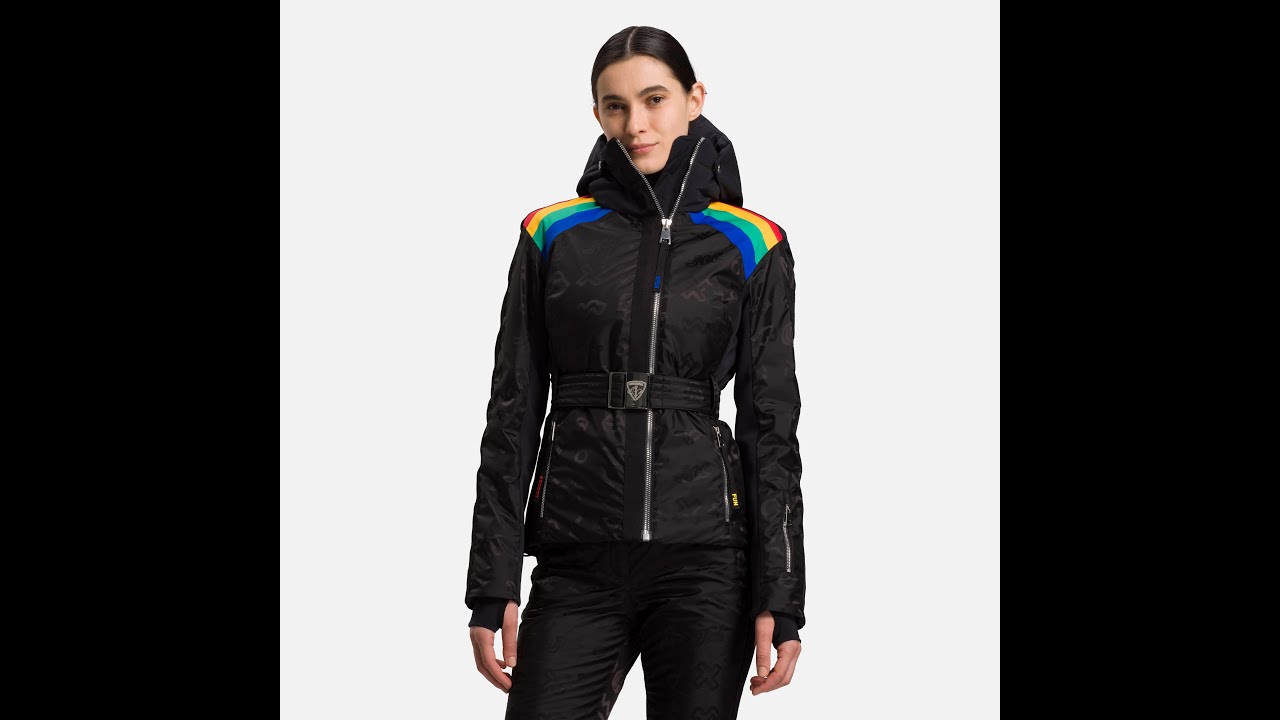 Skijacke für Frauen Rossignol W Rainbow black