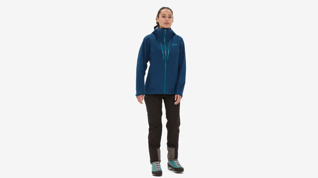 Damen Patagonia Triolet Touring Regenjacke rot