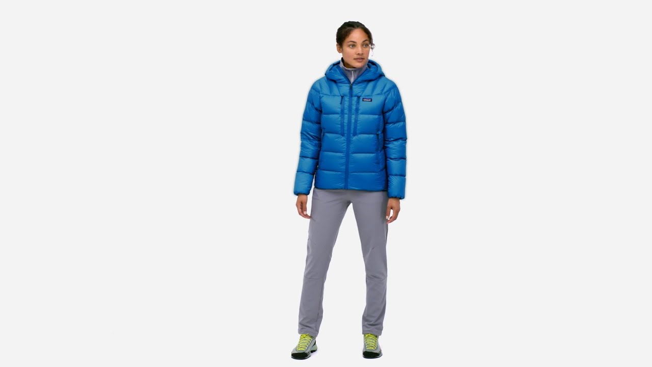 Patagonia Damen Daunenjacke Fitz Roy Down Hoody cosmic blau