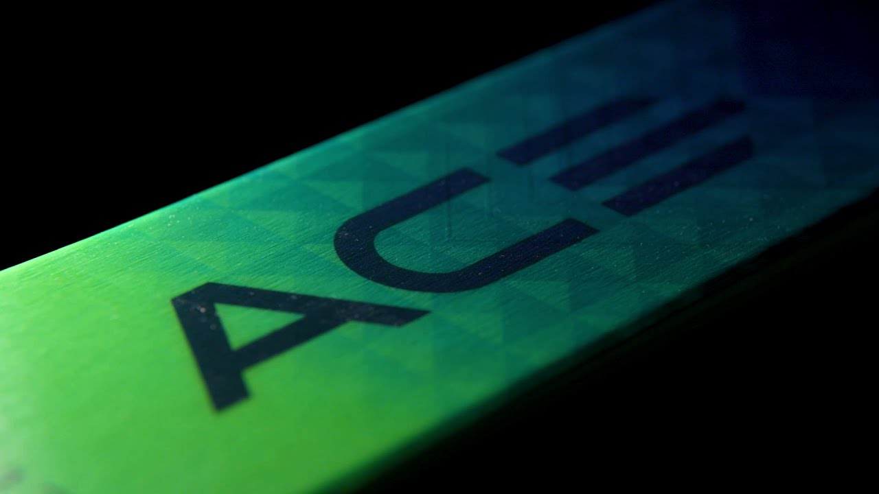Narty zjazdowe Elan Ace SCX Fusion + EMX 12 grün-blau AAJHRC21
