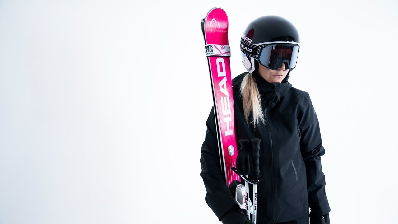 Alpinski HEAD WC Rebels e-Race Pro RP WCR 14 + Bindungen Freeflex 14 GW 75 Years pink