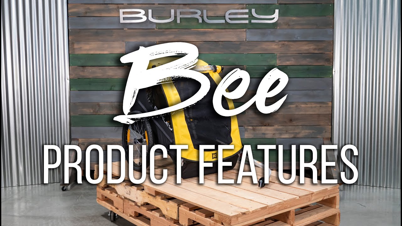 Burley Bee Doppelter Fahrradanhänger gelb BU-946206
