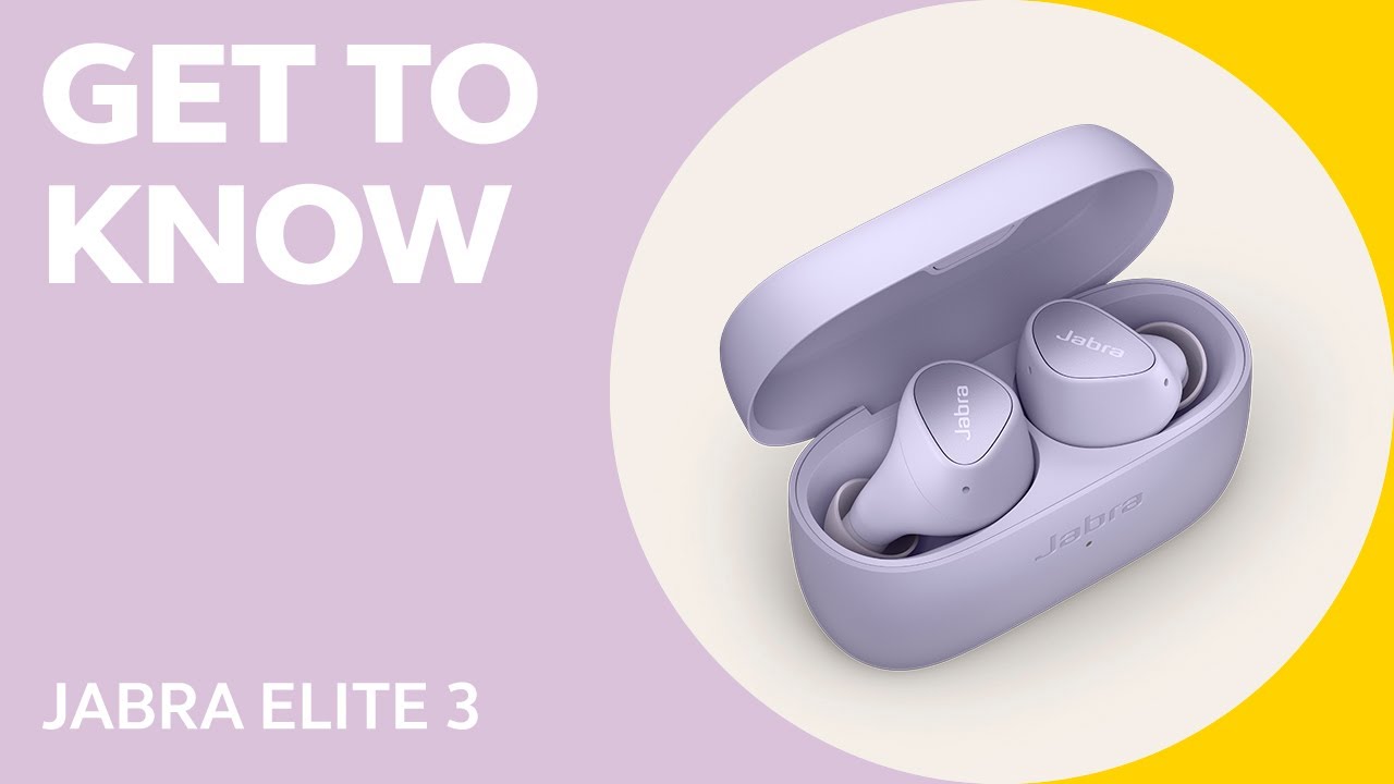Kabellose Kopfhörer Jabra Elite 3 violett 1-91412-6