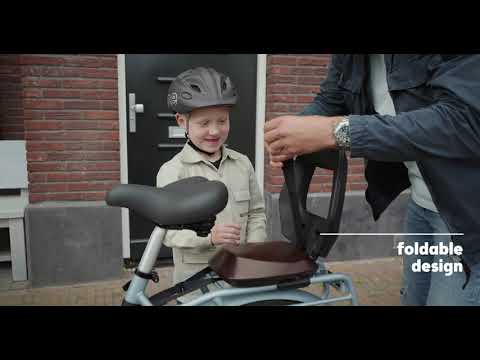 Hinterer Fahrradsitz für Gepäckträger bobike Junior One braun/schwarz 8010600001