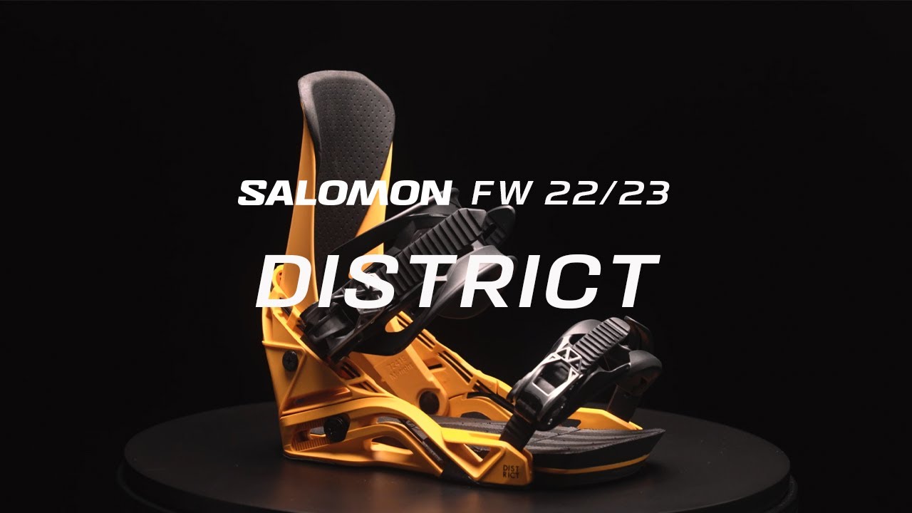 Snowboardbindungen Herren Salomon District schwarz L41776