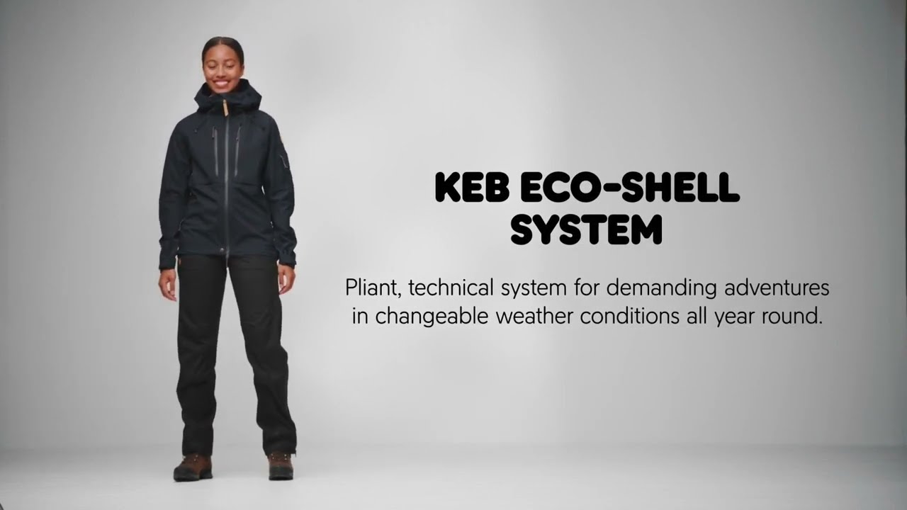 Herren Fjällräven Keb Eco-Shell Regenjacke grün F82411